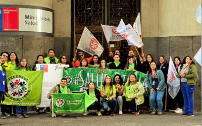 Fedeprus Metropolitana se manifiesta en Minsal por despido inminente de trabajador@s honorarios